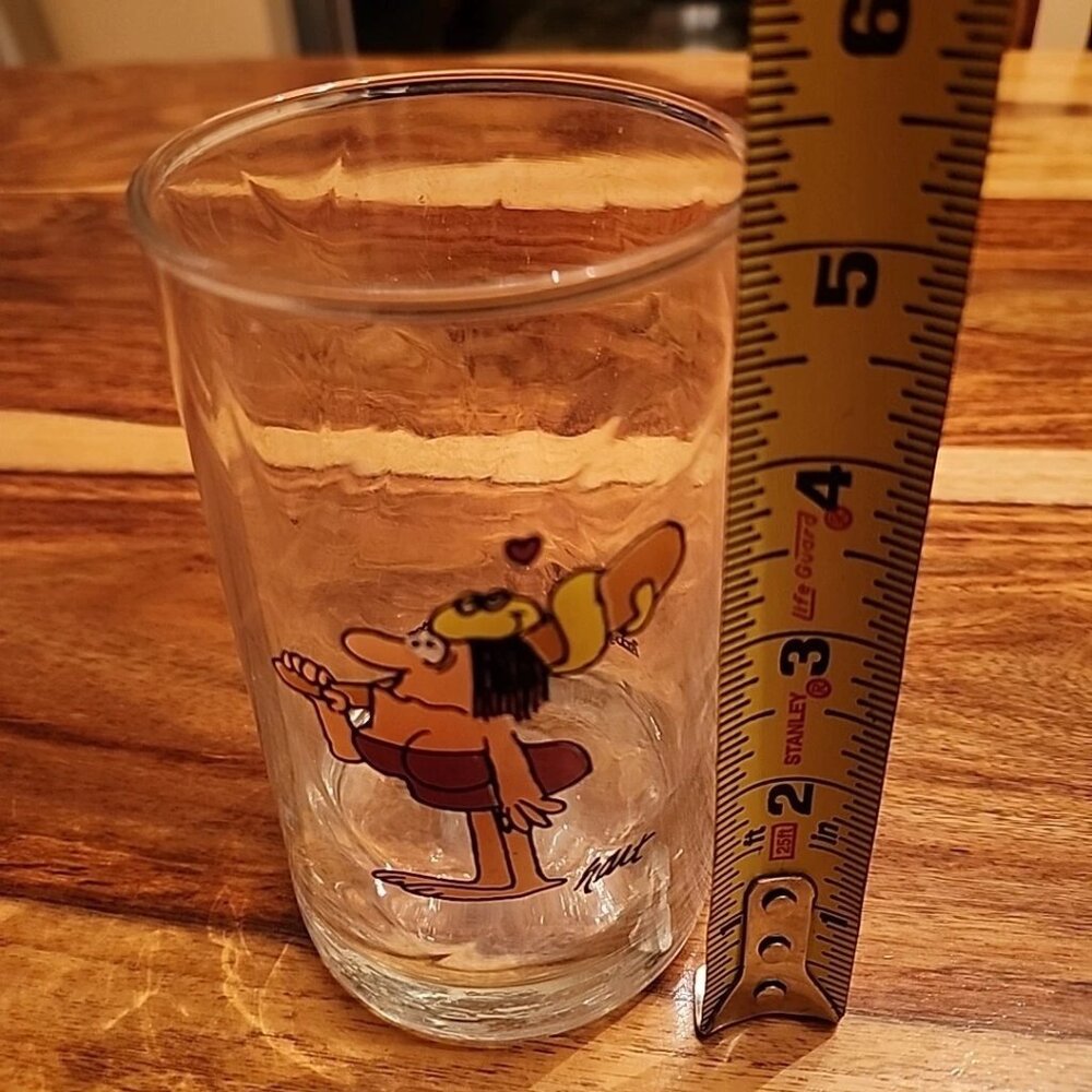 ARBY's, B.C. ICE AGE, COLLECTORS SERIES, DRINKING GLASS, 1981